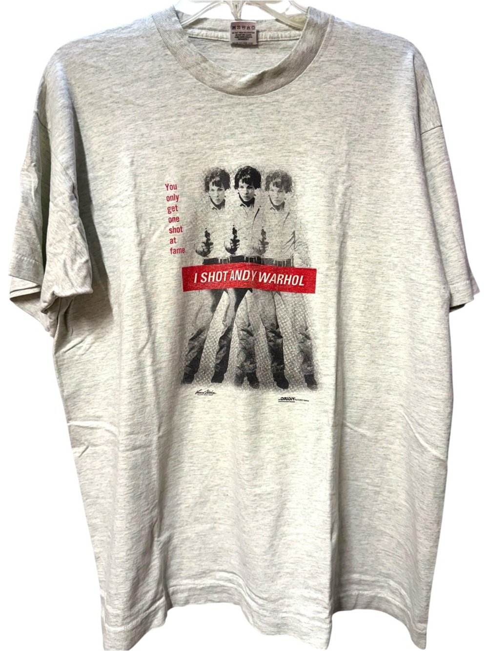 VTG "I Shot Andy Warhol" Movie Graphic Tee Sz XL